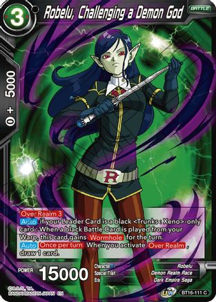 Image of Robelu, Challenging a Demon God (BT16-111) - Realm of the Gods Foil