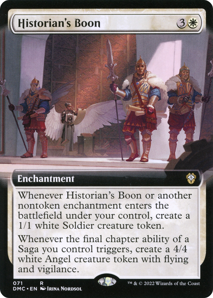 Image of Historian's Boon (Extended Art) (DMC-071) - Dominaria United Commander: (Extended Art)
