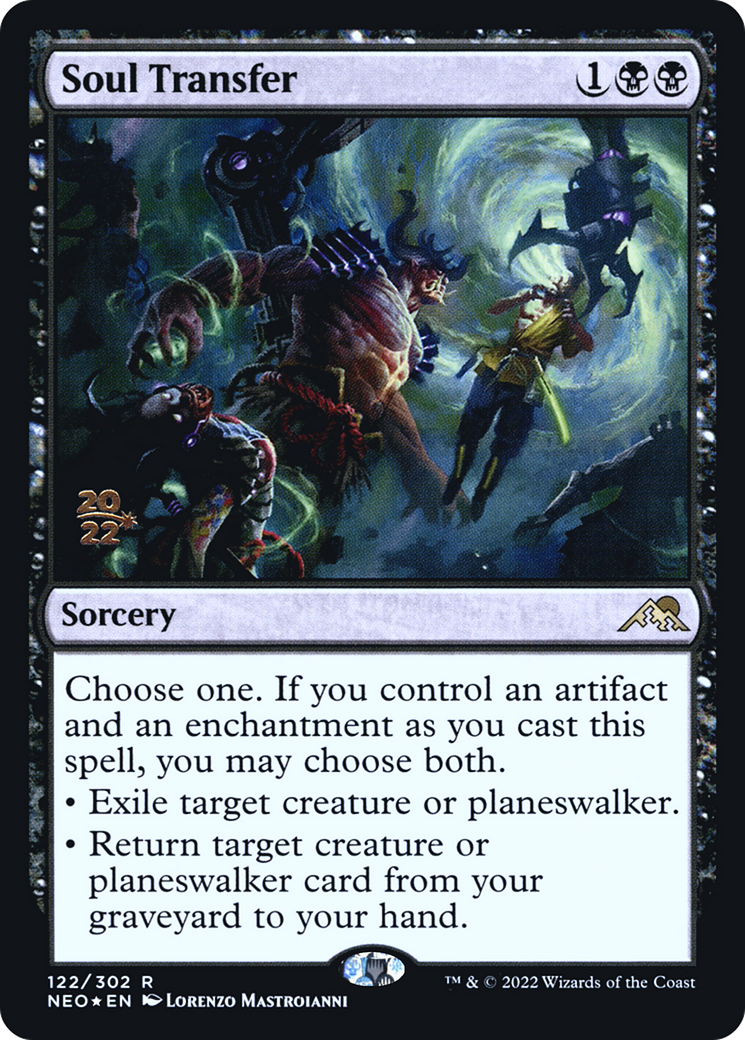 Image of Soul Transfer (PRE-122) - Kamigawa: Neon Dynasty Promos Foil