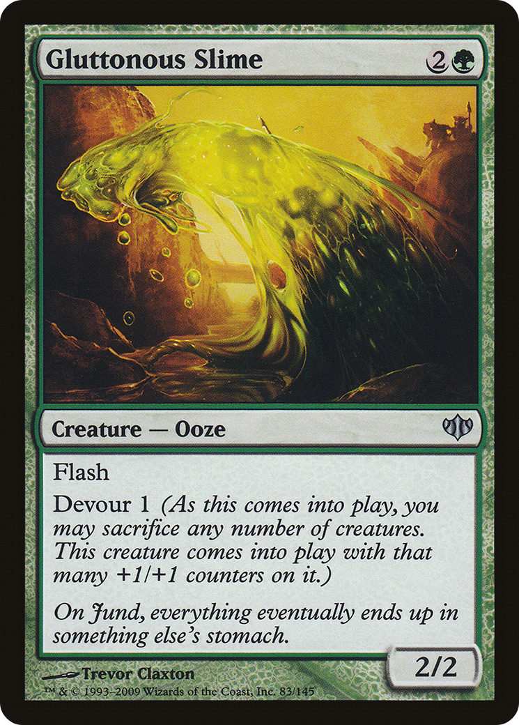 Image of Gluttonous Slime (CON-083) - Conflux Foil