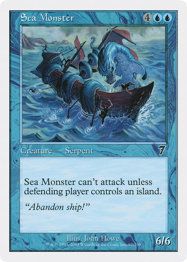 Image of Sea Monster (7ED-097) - 7th Edition