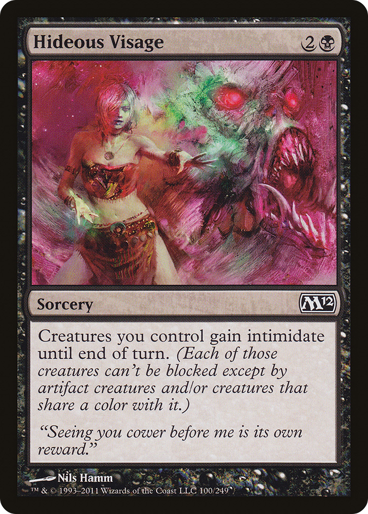Image of Hideous Visage (M12-100) - Magic 2012
