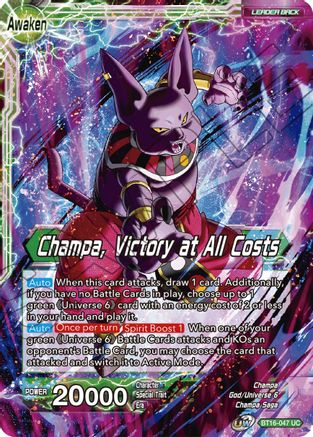 Image of Champa // Champa, Victory at All Costs (BT16-047) - Realm of the Gods