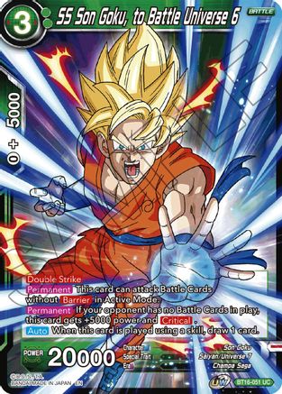 Image of SS Son Goku, to Battle Universe 6 (BT16-051) - Realm of the Gods Foil