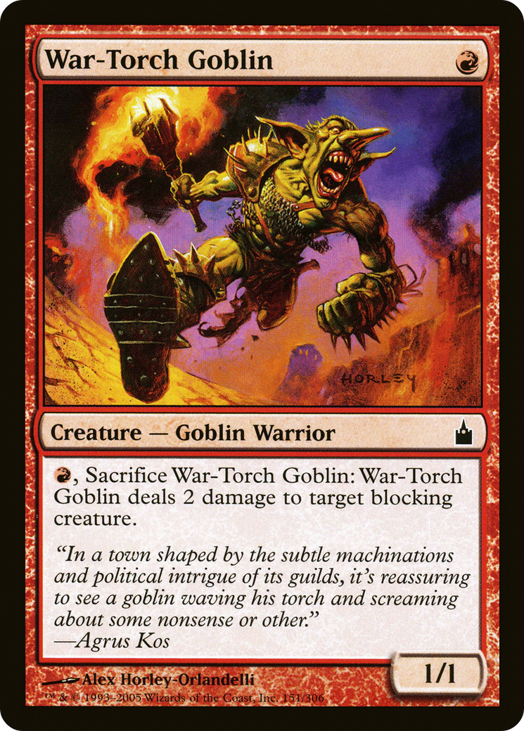 Image of War-Torch Goblin (RAV-151) - Ravnica: City of Guilds Foil