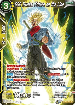 Image of SS2 Trunks, Future on the Line (BT16-081) - Realm of the Gods