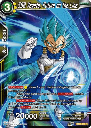 Image of SSB Vegeta, Future on the Line (BT16-077) - Realm of the Gods