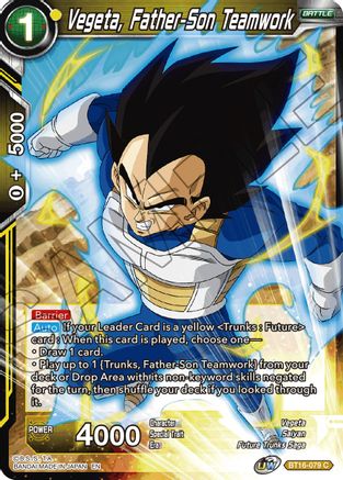 Image of Vegeta, Father-Son Teamwork (BT16-079) - Realm of the Gods