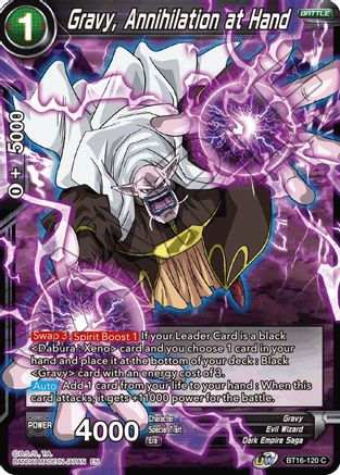 Image of Gravy, Annihilation at Hand (BT16-120) - Realm of the Gods