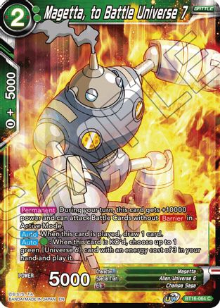 Image of Magetta, to Battle Universe 7 (BT16-064) - Realm of the Gods Foil