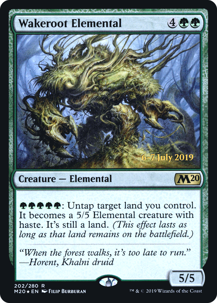 Image of Wakeroot Elemental (PRE-202) - Core Set 2020 Promos Foil