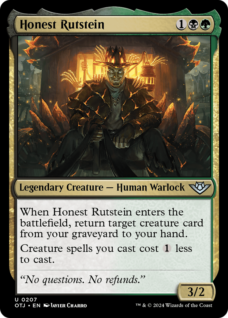 Image of Honest Rutstein (OTJ-207) - Outlaws of Thunder Junction Foil