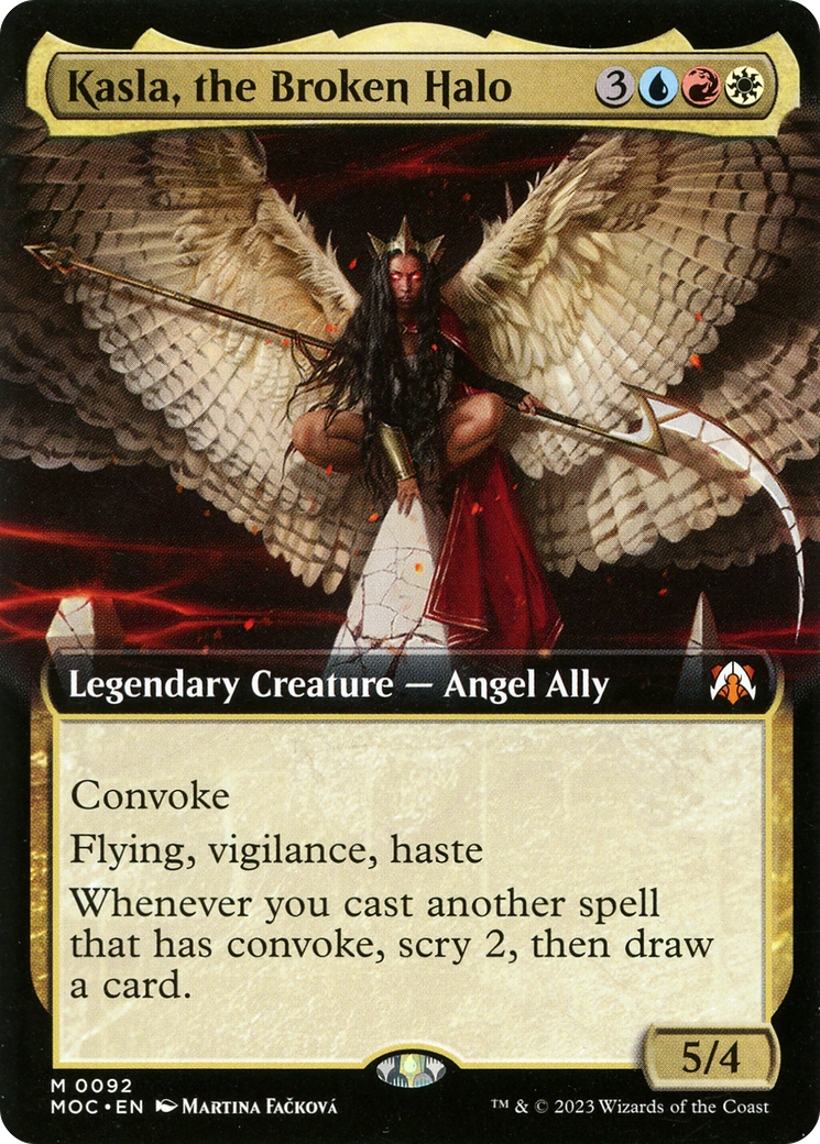 Image of Kasla, the Broken Halo (Extended Art) (MOC-092) - March of the Machine Commander: (Extended Art) Foil