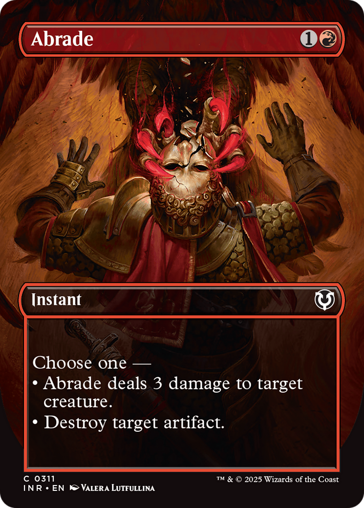 Image of Abrade (Borderless) (INR-311) - Innistrad Remastered (Borderless) Foil