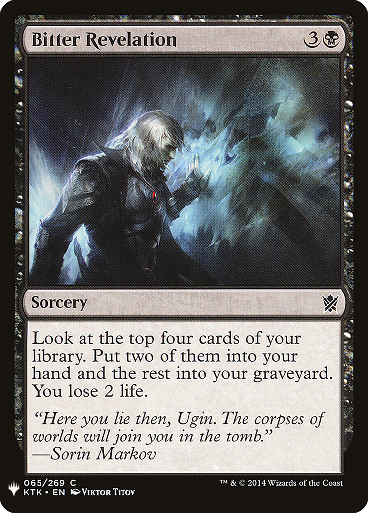Image of Bitter Revelation (LIST-065) - The List