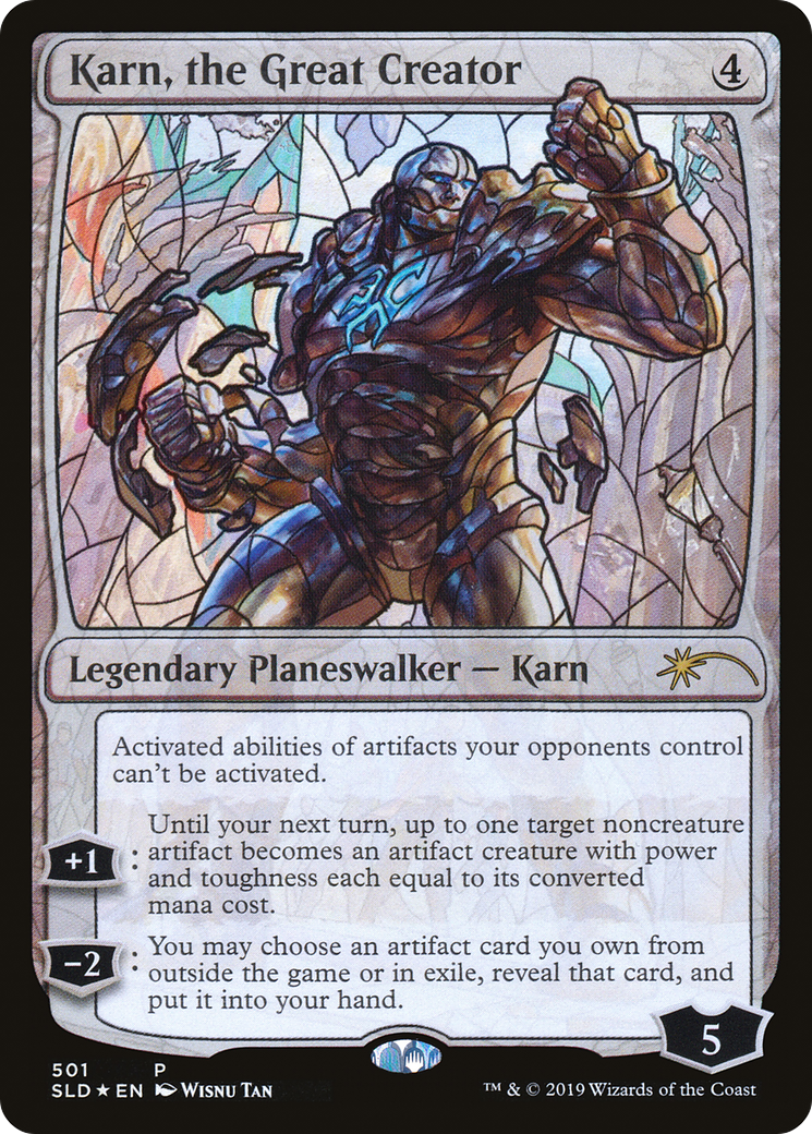 Image of Karn, the Great Creator (Stained Glass) (SLD-501) - Secret Lair Drop Foil