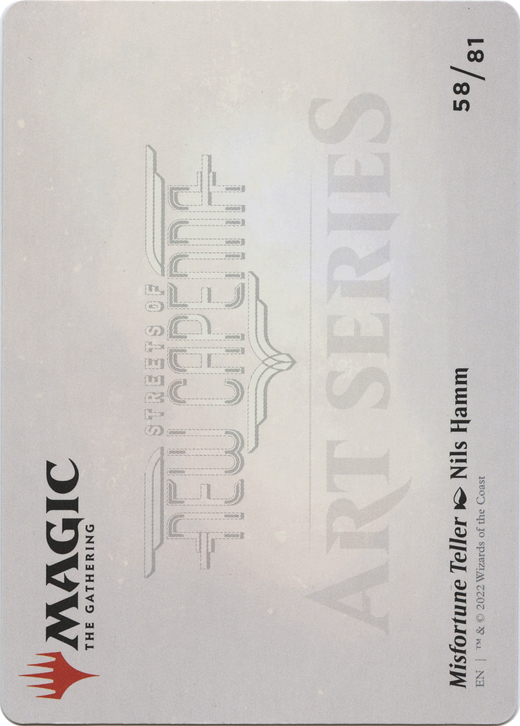 Image of Misfortune Teller // Misfortune Teller (ASNC-058) - New Capenna Art Series (Borderless) Foil