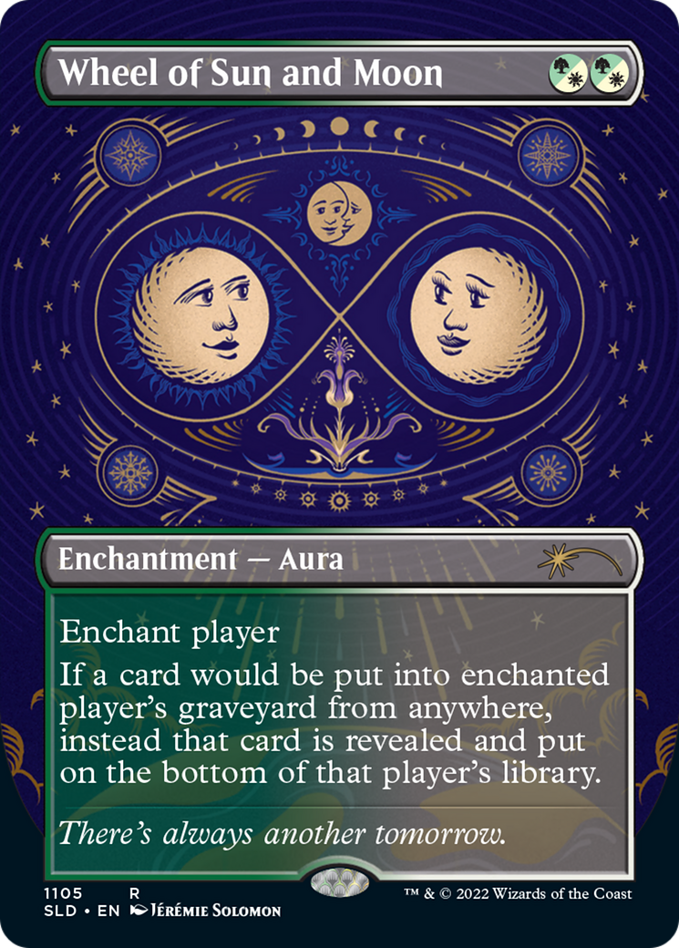 Image of Wheel of Sun and Moon (Borderless) (SLD-1105) - Secret Lair Drop (Borderless)