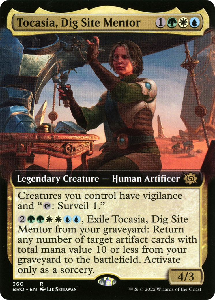 Image of Tocasia, Dig Site Mentor (Extended Art) (BRO-360) - The Brothers' War: (Extended Art) Foil