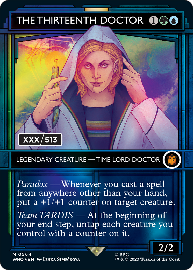 Image of The Thirteenth Doctor (Serial Numbered) (WHO-564) - Doctor Who: (Showcase) (Borderless) Foil