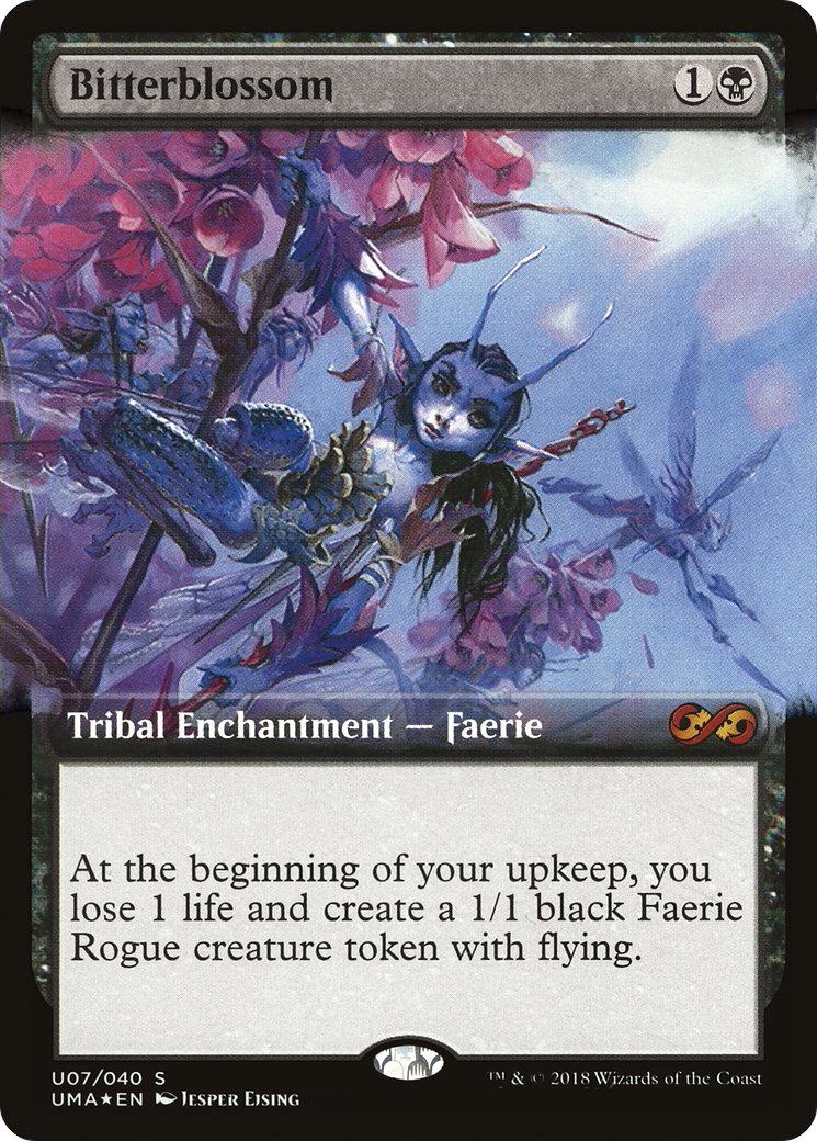 Image of Bitterblossom (UMA:BT-U07) - Ultimate Box Topper: (Extended Art) Foil