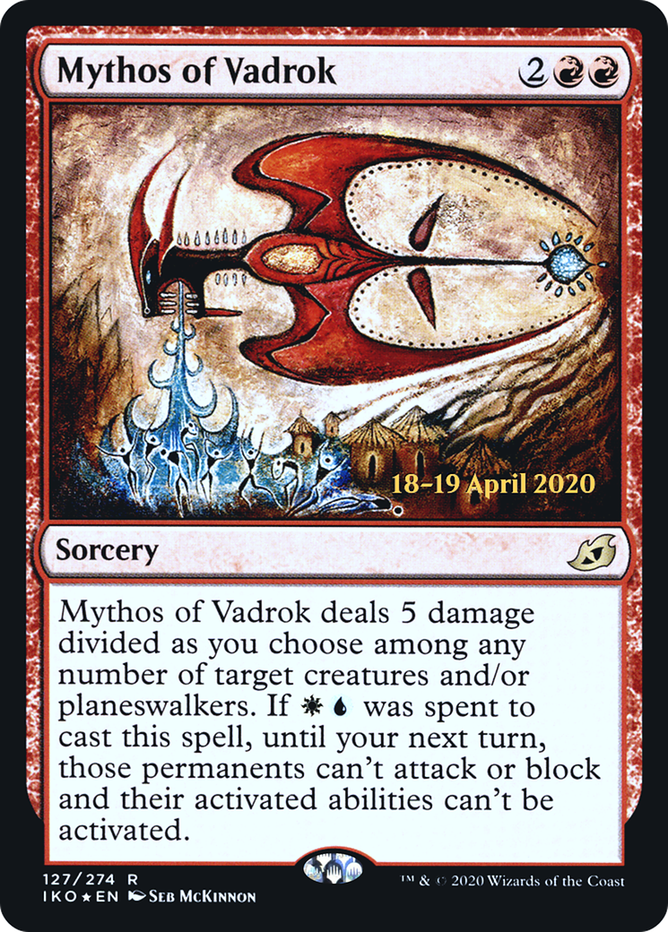 Image of Mythos of Vadrok (PRE-127) - Ikoria: Lair of Behemoths Promos Foil