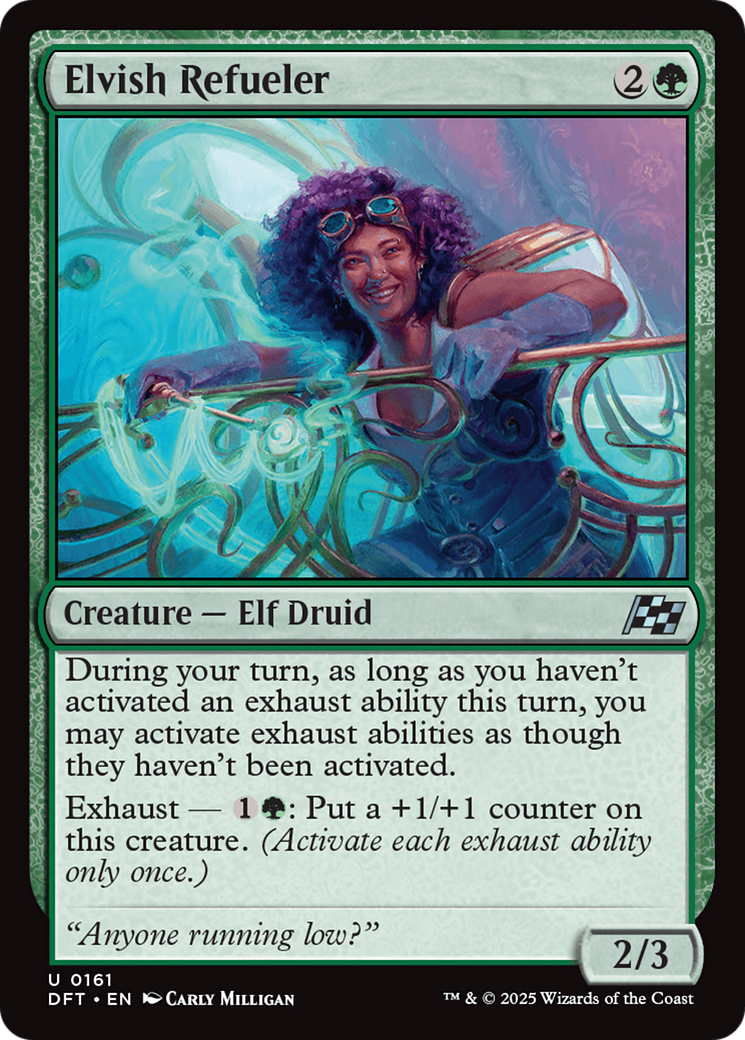 Image of Elvish Refueler (DFT-161) - Aetherdrift Foil