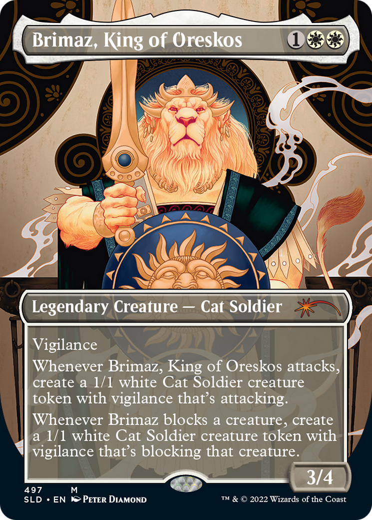 Image of Brimaz, King of Oreskos (SLD-497) - Secret Lair Drop (Borderless)
