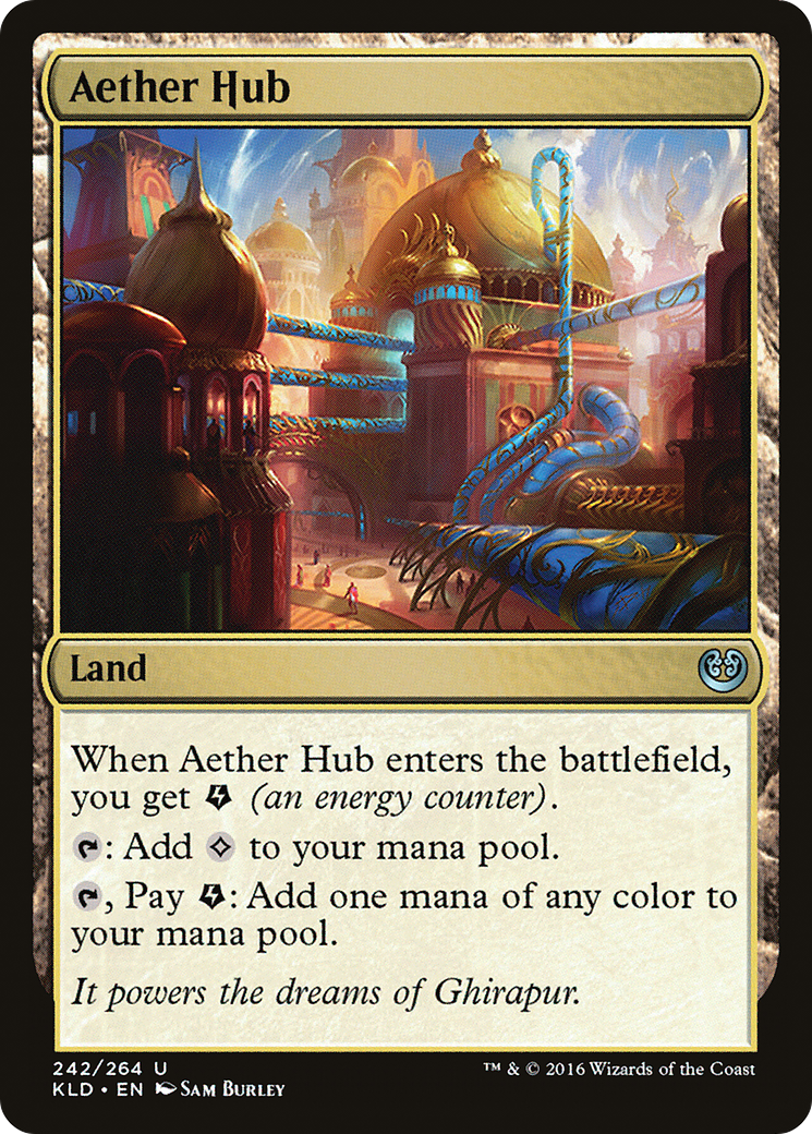 Image of Aether Hub (KLD-242) - Kaladesh Foil