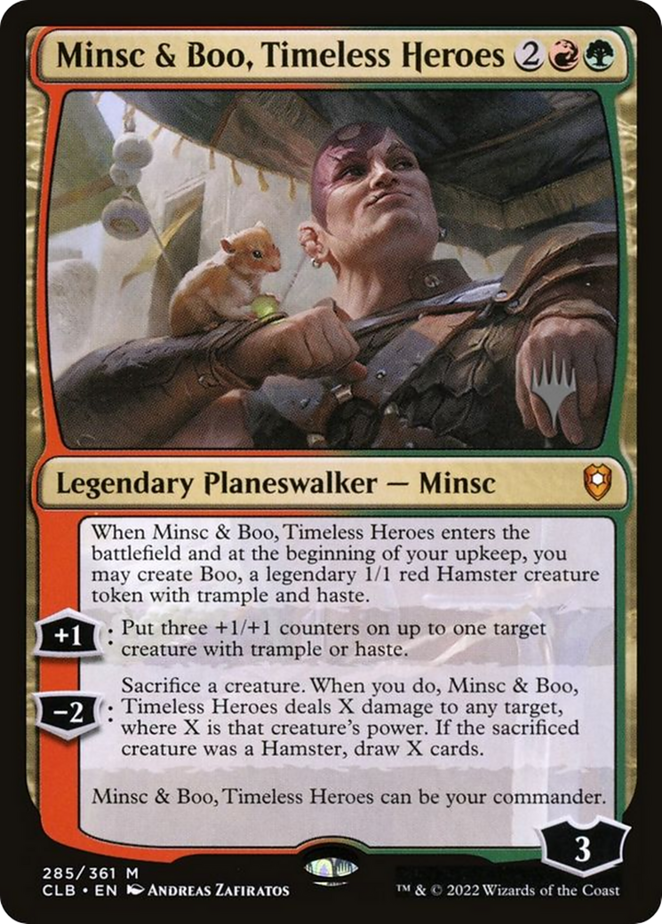 Image of Minsc & Boo, Timeless Heroes (PPLCI-285) - Battle for Baldur's Gate Promos