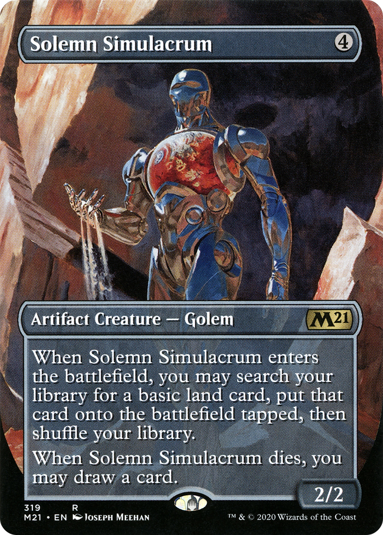 Image of Solemn Simulacrum (Alternate Art) (M21-319) - Core Set 2021 (Borderless)