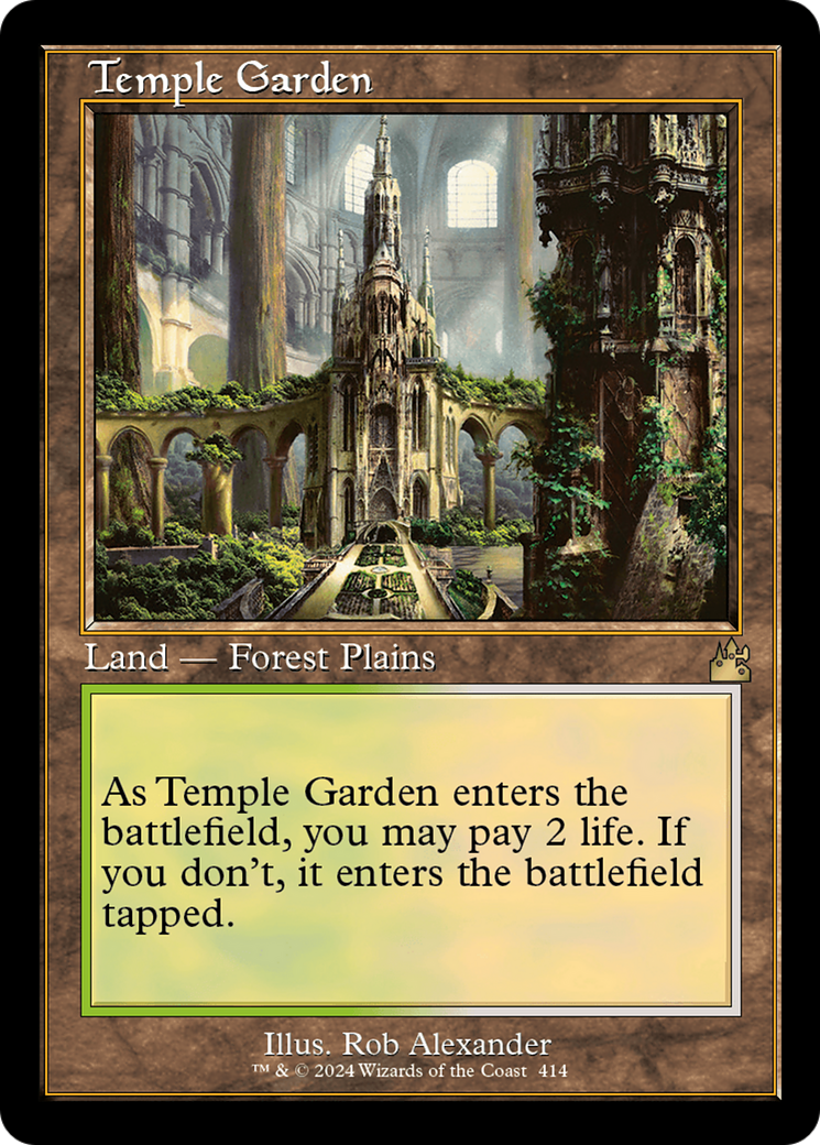 Image of Temple Garden (Retro Frame) (RVR-414) - Ravnica Remastered