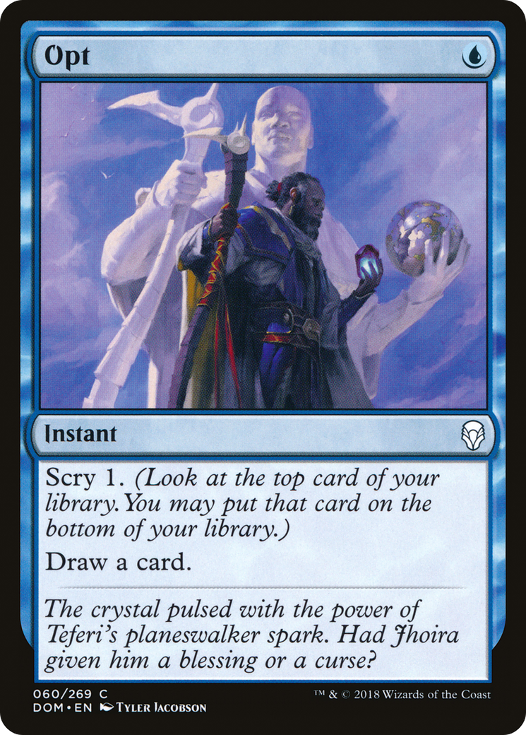 Image of Opt (DOM-060) - Dominaria Foil