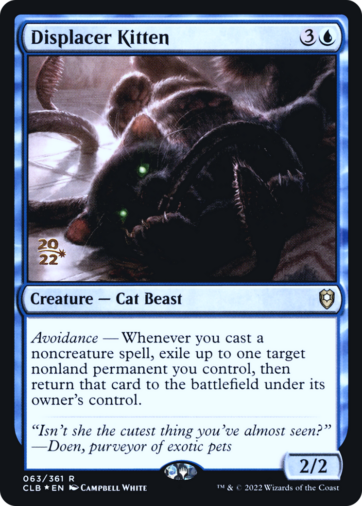 Image of Displacer Kitten (PRE-063) - Battle for Baldur's Gate Promos Foil