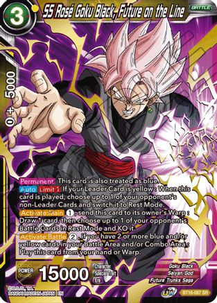 Image of SS Rose Goku Black, Future on the Line (BT16-087) - Realm of the Gods Foil