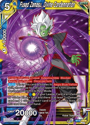Image of Future Zamasu, Divine Condemnation (BT16-130) - Realm of the Gods