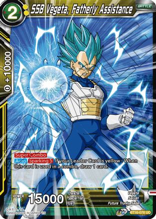 Image of SSB Vegeta, Fatherly Assistance (BT16-078) - Realm of the Gods
