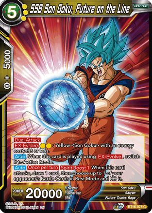Image of SSB Son Goku, Future on the Line (BT16-075) - Realm of the Gods Foil
