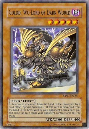 Image of Goldd, Wu-Lord of Dark World (CP03-EN007) - Champion Pack 3 Unlimited