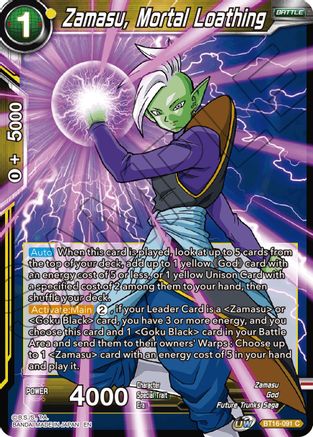 Image of Zamasu, Mortal Loathing (BT16-091) - Realm of the Gods