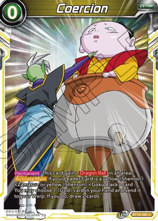 Image of Coercion (BT16-093) - Realm of the Gods Foil