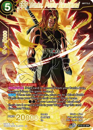 Image of SSG Trunks, Power Awakened (SPR) (BT16-107) - Realm of the Gods Foil