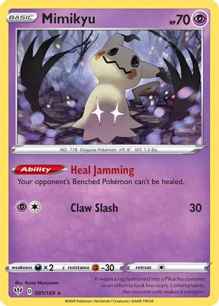 Image of Mimikyu 081/189  - Holofoil Miscellaneous Cards & Products - Promo