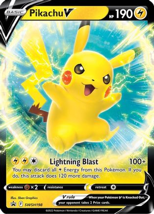 Image of Pikachu V SWSH198  - Holofoil SWSH Sword & Shield Promo Cards - Promo