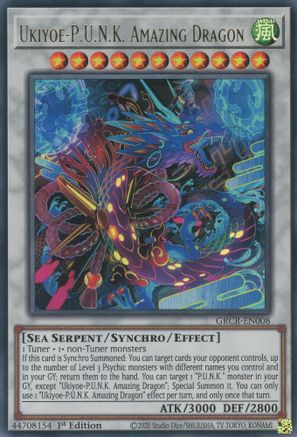 Image of Ukiyoe-P.U.N.K. Amazing Dragon (GRCR-EN008) - The Grand Creators 1st Edition
