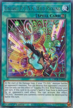 Image of Gagaku-P.U.N.K. Wild Picking (GRCR-EN009) - The Grand Creators 1st Edition
