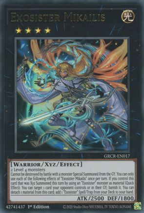 Image of Exosister Mikailis (GRCR-EN017) - The Grand Creators 1st Edition