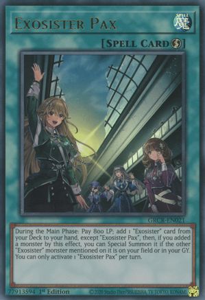 Image of Exosister Pax (GRCR-EN021) - The Grand Creators 1st Edition
