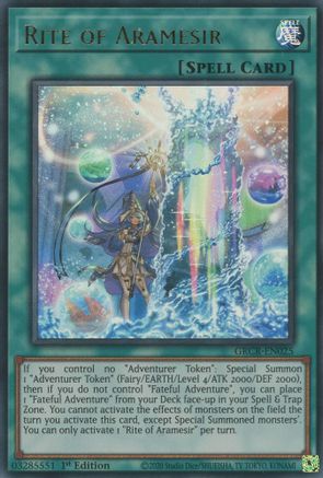 Image of Rite of Aramesir (GRCR-EN025) - The Grand Creators 1st Edition