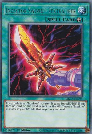 Image of Inzektor Sword - Zektkaliber (GRCR-EN056) - The Grand Creators 1st Edition